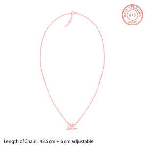 Pendentif personnalisé We Two en or blanc 14 carats plaqué rhodium diamant Moissanite Box Chain Trendy Flower Shape Christian Style - Product Image 3
