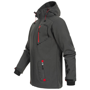 Venta al por mayor Travelwear chaqueta de poliéster para los hombres Softshell cremallera elástica comodidad puños Indemand chaqueta con logotipo personalizado - Product Image 3