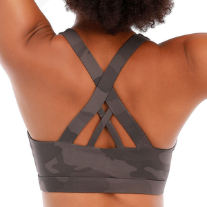 Último diseño personalizado impreso transpirable Reversible cómodo tamaño calidad Superior precio barato nuevo estilo Sujetador deportivo - Product Image 4