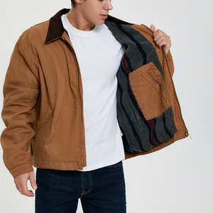 Men's <b>Jackets</b> Man <b>Jackets</b> <b>Jacket</b> for man Manufacturer Custom <b>Vintage</b> Canvas Mechanic Trucker Work Wear for - Product Image 2
