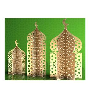 Letrero de Madera con Forma de Luna para Celebrar el Ramadán y el Día de Acción de Gracias, con Función de Seguridad para Saludos del Mes Sagrado, Apto para Niños - Product Image 5