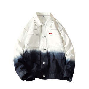 Chaquetas de mezclilla de algodón con estampado de moda personalizado a precios razonables/OEM diseño personalizado mejor moda Streetwear hombres chaquetas de mezclilla - Product Image 1