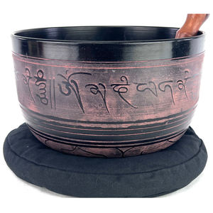 ชามทองเหลืองโบราณทำจากโลหะอลูมิเนียมสลักลายเสร็จชุบฝึกสมาธิบำบัดทางพุทธศาสนาโยคะ - Product Image 5