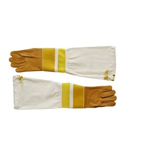 Guantes DE SEGURIDAD DE CUERO duraderos con logotipo personalizado de gran oferta con logotipo caliente para Apicultura - Product Image 5