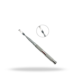 Curette chirurgicale Molt n° 2 à extrémité simple, curette dentaire parodontale en acier inoxydable, instrument pour chirurgie buccale et parodontale - Product Image 1