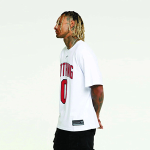 T-shirt oversize vierge à épaules tombantes personnalisé poids lourd 250 gsm rue 100 coton T-shirts vintage délavés à l'acide pour hommes vente de gros - Product Image 4