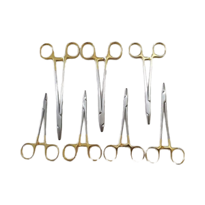 Portaagujas Manual de acero inoxidable Mayo Hegar 18cm Cirugía General de calidad superior - Product Image 1