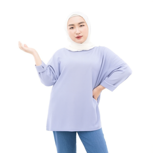 เสื้อเบลาส์ตัวยาวทรงหลวมขนาดใหญ่พิเศษสำหรับผู้หญิงไซส์ใหญ่-Bymeldev - Product Image 1
