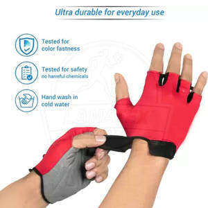Gants de fitness grande taille Offre Spéciale vêtements d'entraînement de couleur unie pour les sports de gymnastique à usage domestique et d'haltérophilie prix d'usine - Product Image 3