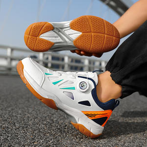 Zapatillas de bádminton con cierres giratorios, informales y modernas para parejas, ligeras, zapatillas de tenis de diseño para hombre. - Product Image 4