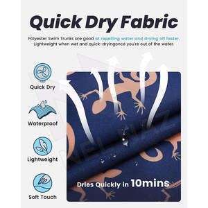 Shorts de plage pour hommes avec impression par sublimation Offre Spéciale shorts de bain pour hommes avec cordon de serrage quantité minimale de commande les plus bas - Product Image 6