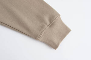 Sudadera Térmica de Peso Pesado Unisex con Capucha 100% Algodón Orgánico Impresión Digital Teñido Liso-Alta Calidad PARA EL Invierno - Product Image 5