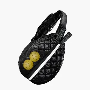 OEM Best Selling Puffy Sport Crossbody Bag Duffle Pickleball Tennis Racket Paddle Bags Quilted Pickleball Sling Bags For Women