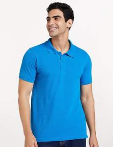 <b>Viscose</b>/Cotton Solid Knitted Golf for <b>Shirt</b> <b>Men's</b> Custom Logo Embroidery - Product Image 3