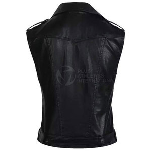 Nuevo diseño Demanda del cliente Chaleco de cuero para mujer Mejor edición Nueva calidad Chaleco de cuero para mujer de baja tasa - Product Image 3