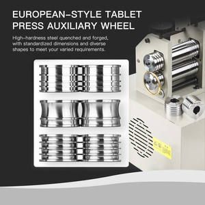 Roues auxiliaires de <span class=keywords><strong>style</strong></span> européen Boasta pour machine à rouler les bracelets, profils ronds, ovales et plats, 28 références - Product Image 6