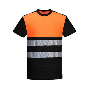 <b>Hi</b> <b>Vis</b> Reflective Safety <b>T</b> <b>Shirt</b> For Man Traffic Roadway Security Safety <b>Shirts</b> With Short Sleeves Guard Work Wear OEM Servies - Product Image 2