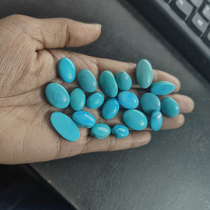 20 Pcs Naturel Arizona Turquoise 14x10mm à 20x12mm Ovale Cabochon 156.75 Cts Lot Iroc Ventes Qualité USA Turquoise Cab US $233 - Product Image 2