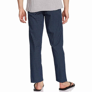 Pantalon de détente décontracté, long, droit, léger, confortable, pour dormir, en toile, écologique, respirant - Product Image 5