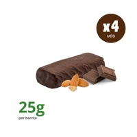 Nature Energy Choco Bisabor Barre énergétique aux amandes Fruité Saveur Snack sain pour les athlètes 4x25g Pack Box Packaging 100g Pack