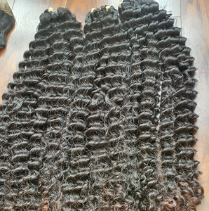 GUGU HAIR Extensions de cheveux humains vierges Remy 100% vietnamiens, bouclés birmans, double trame, pour femmes noires, vente en gros - Product Image 1