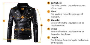 Veste en cuir pour homme, design classique haut de gamme, cuir véritable, respirante, mode hivernale pour un usage quotidien décontracté, personnalisable - Product Image 5