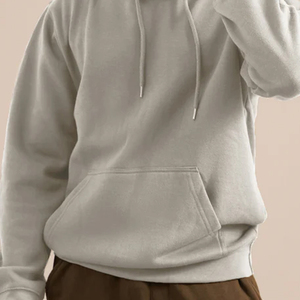 เสื้อกันหนาวมีฮู้ดสำหรับผู้ชายโอเวอร์ไซส์ผ้าคอตตอนเพิ่มความอบอุ่นโลโก้ตามสั่งแนวสตรีท - Product Image 6