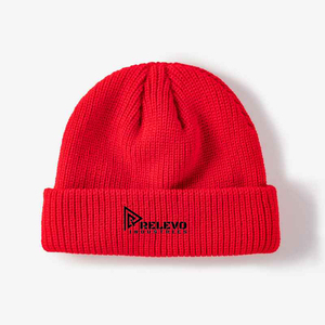 High Quality 100% Acrylic Custom Logo 3D Embroidery Unisex Outdoor Knitted Beanie <b>Hat</b> Warm <b>Winter</b> - Product Image 2