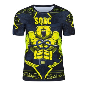Vente en gros dernière conception de votre propre logo personnalisé sublimé imprimé UV Surf Rash Guard fabricant de vêtements de sport sérigraphie personnalisée - Product Image 1