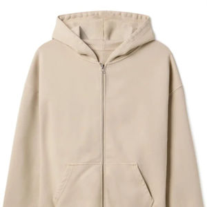 Nouveau meilleur haute qualité fermeture éclair personnalisée sur la taille coton lourd rue français éponge fermeture éclair Triple couche sweats à capuche hommes 100% coton - Product Image 6