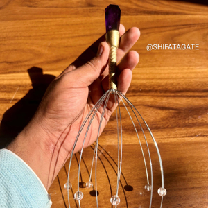 ไม้นวดหินกึ่งมีค่าทำมือสำหรับสปาบำบัดและคริสตัลบำบัดฮวงจุ้ยงานฝีมือแกะสลัก - Product Image 1