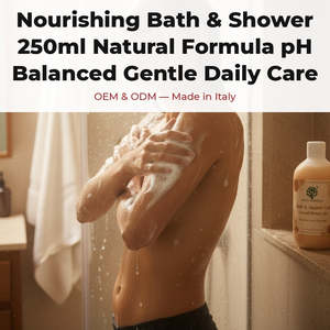 Gel de Baño y Ducha Nutritivo de 250 ml, pH Balanceado, Fórmula Natural, Cuidado Diario Suave, Marca Privada OEM, RedMoringa Italia - Product Image 2