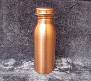 Handcrafted Modern Eco-Friendly Pure Copper Large Capacity Drinking Water <b>Bottle</b> Natural Copper <b>Flask</b> Lid for Home Yoga Travel - Product Image 6
