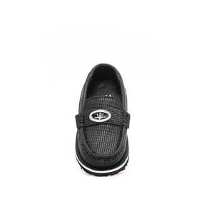 Mocassin décontracté style basket-ball noir pour garçon KD0529 - Product Image 1