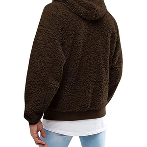 Sudadera gruesa de Sherpa para hombre, Sudadera con capucha de mezcla de algodón de alta calidad para hombre, cálida y cómoda, esencial para el invierno - Product Image 2