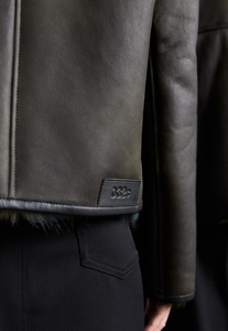 Chaqueta de cuero genuino 2024 para hombre, chaqueta negra de cuero informal - Product Image 3