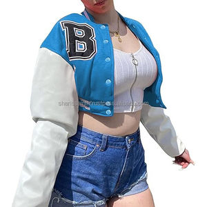 Women Oversized Premium Varsity <b>Jacket</b> Trendy Letterman Baseball <b>Jacket</b> Premium Quality Street Fashion Casual Outerwear - Product Image 1