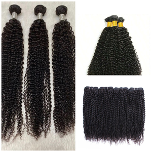 Lujosos mechones rizados malayos crudos 100% cabello humano rubio claro blanqueable virgen - Product Image 1