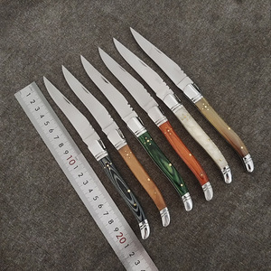Couteau <span class=keywords><strong>de</strong></span> <span class=keywords><strong>poche</strong></span> pliant classique <span class=keywords><strong>de</strong></span> style français avec manche en résine, couteau tactique EDC en acier inoxydable pour le camping en plein air - Product Image 5