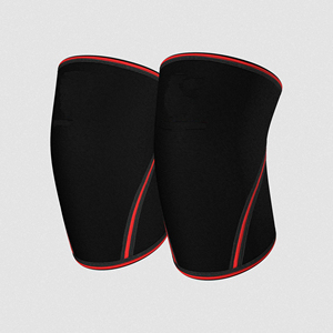 Manches de genou de compression durables de 7mm pour l'haltérophilie Powerlifting Cross fit Musculation - Product Image 5