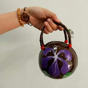 Bolso hecho a mano de cáscara de coco, bolso NATURAL, bolsa de cáscara de coco, ecológico, para mujeres - Product Image 6