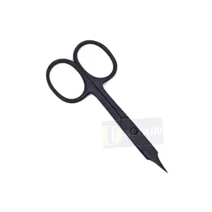 Cuticle Scissors Extra Fine Point for Women and Men Curved Stainless Steel with Precise Pointed Tip Grooming Blades Rounded 4"