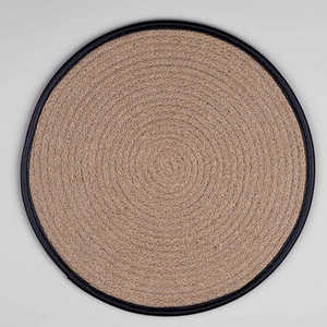 Juego de Manteles Individuales de Lino y Algodón con Diseño Floral Vintage en Gris Quace, Hechos a Mano, Antideslizantes, Desechables, con Diseño Impreso para el Hogar - Product Image 2