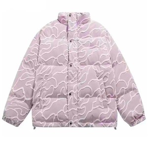 Plus Size Women's Hooded Bubble <b>Puffer</b> <b>Jacket</b> Faux Fur <b>Cropped</b> Bomber Coat Custom Winter Quilted Outerwear - Product Image 1