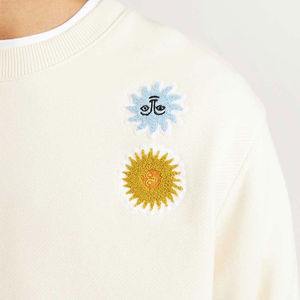 100% algodón de talla grande para hombre, sudadera de secado rápido, ropa de calle bordada de alta calidad, logotipo personalizado, pedido mínimo de otoño, 2 piezas - Product Image 4