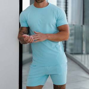 Haute qualité 100% coton Streetwear personnalisé surdimensionné t-shirt et short vêtements pour hommes grande taille hommes ensembles courts vêtements d'été - Product Image 1