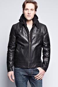 Chaqueta de cuero para moto de invierno para hombre, diseño personalizado, cremallera, estilo bombardero informal, acabado con capucha, tela vaquera, OEM, venta al por mayor - Product Image 4