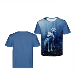 เสื้อยืดพิมพ์ลาย3D สำหรับผู้ชายสีทึบปรับขนาดได้พิมพ์ลาย3D จากปากีสถาน - Product Image 2