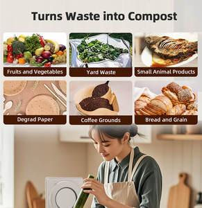 Compostador Eléctrico para Desechos de Alimentos con Reducción del 90% de Residuos, Pantalla LED con Temporizador, Control por Aplicación, Máquina de Eliminación de Desechos de Cocina para el Hogar - Product Image 5