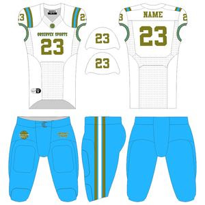 Ensemble de football américain personnalisé pour les jeunes Maillot Hommes Femmes Entraînement Sports Sublimation Conceptions Col V Maille Uniforme de football américain - Product Image 2